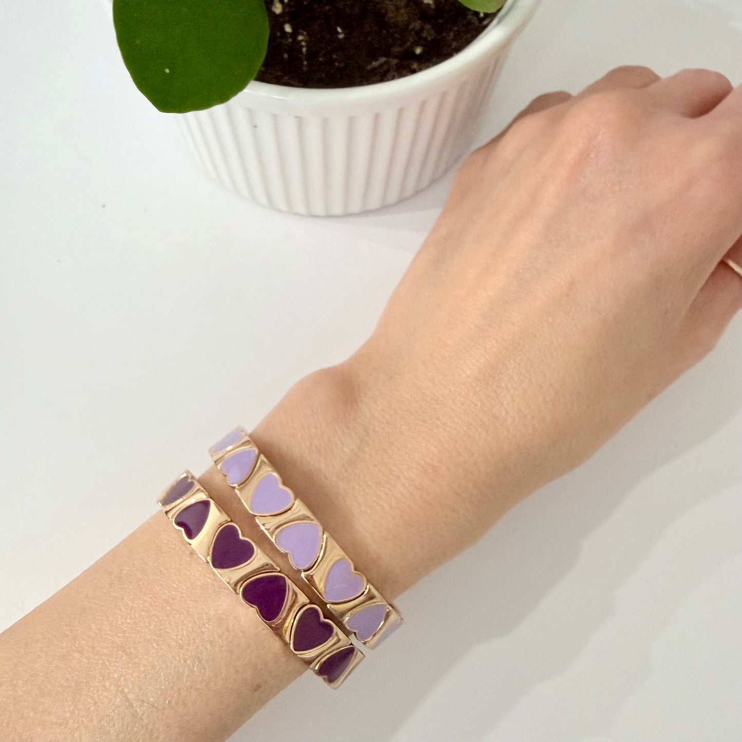 Enamel Stretchy Bracelet