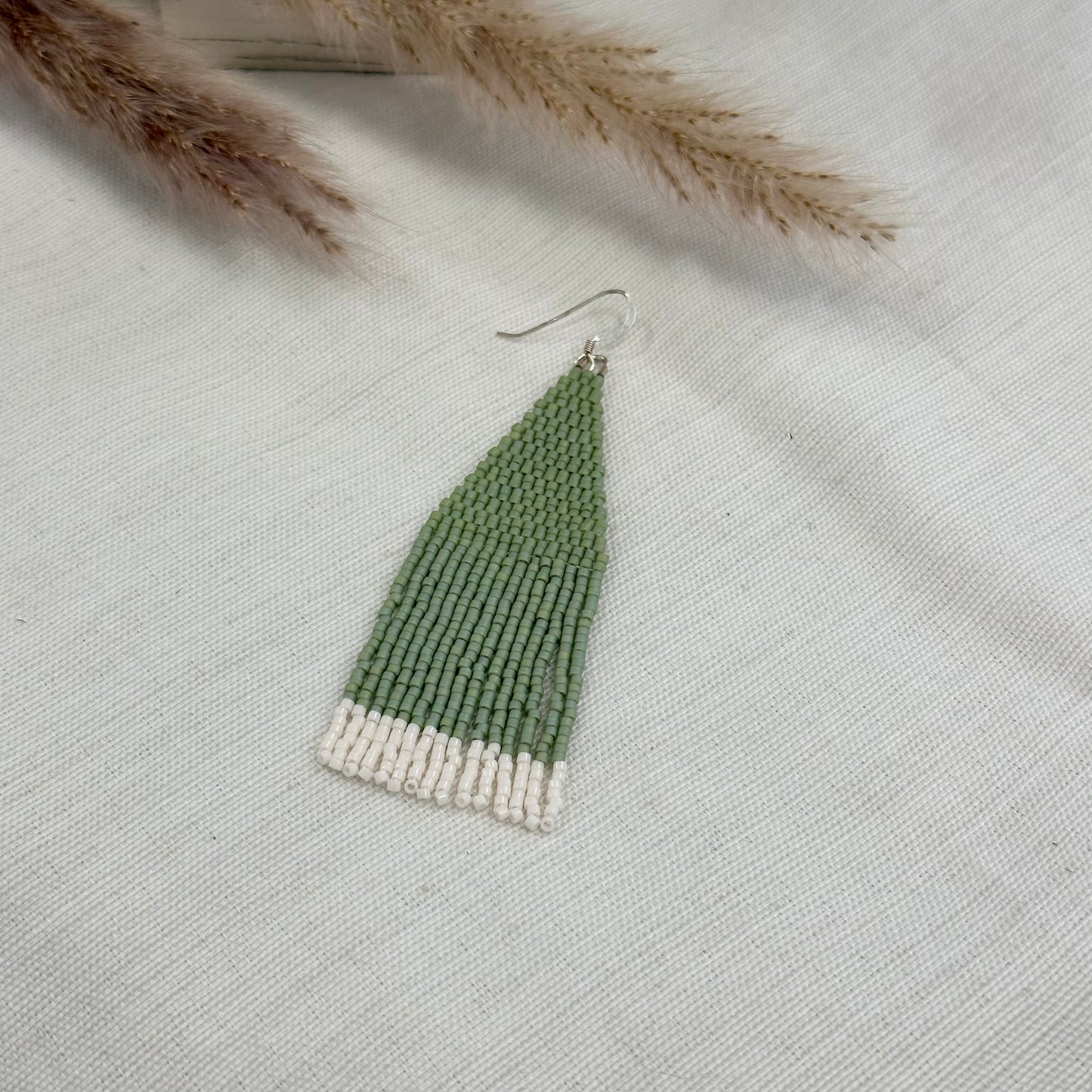 Handwoven Seed Bead Earrings