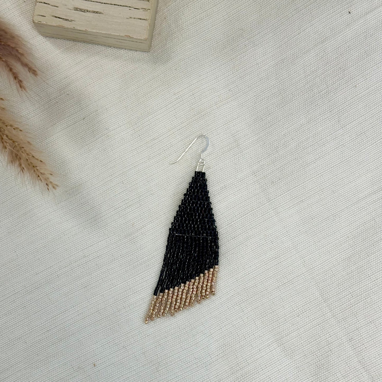 Handwoven Seed Bead Earrings