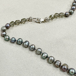 Grey Freshwater Pearls Necklace