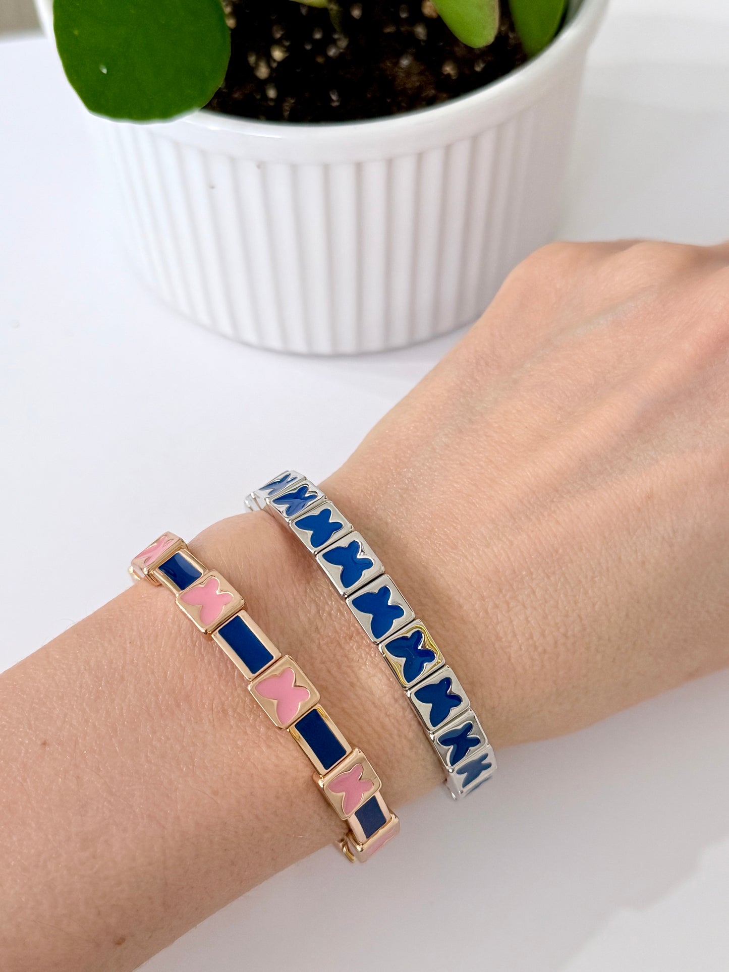 Enamel Stretchy Bracelet