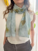 Eco Print Silk Scarf