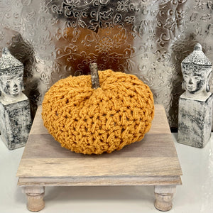 Handmade Knit Pumpkins