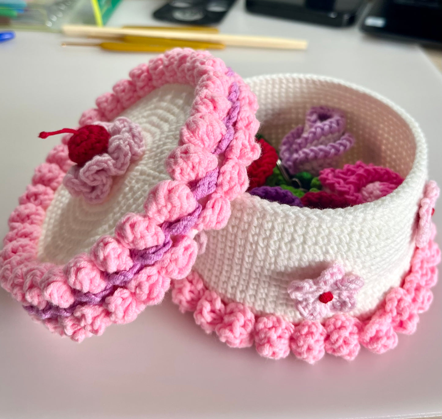 Crochet Birthday Cake