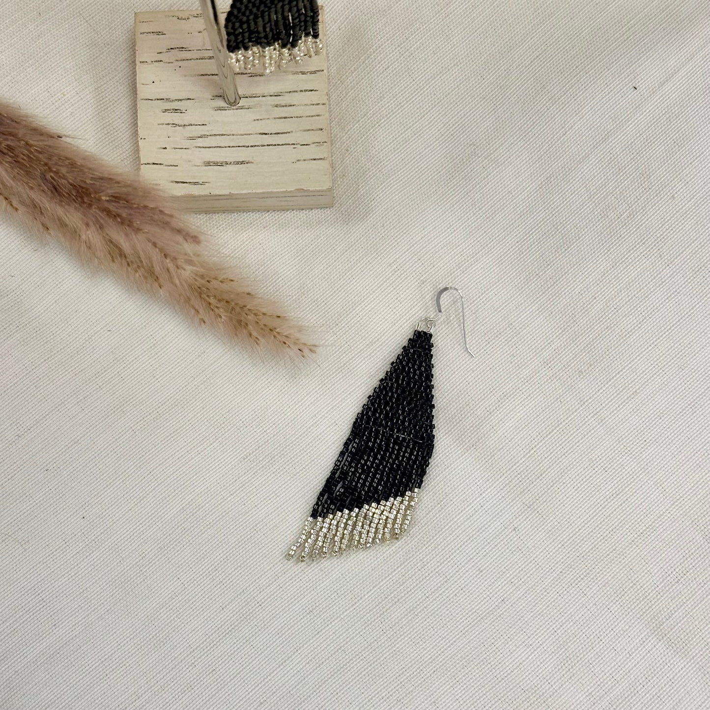 Handwoven Seed Bead Earrings