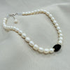 Freshwater Pearls and Onyx Necklace
