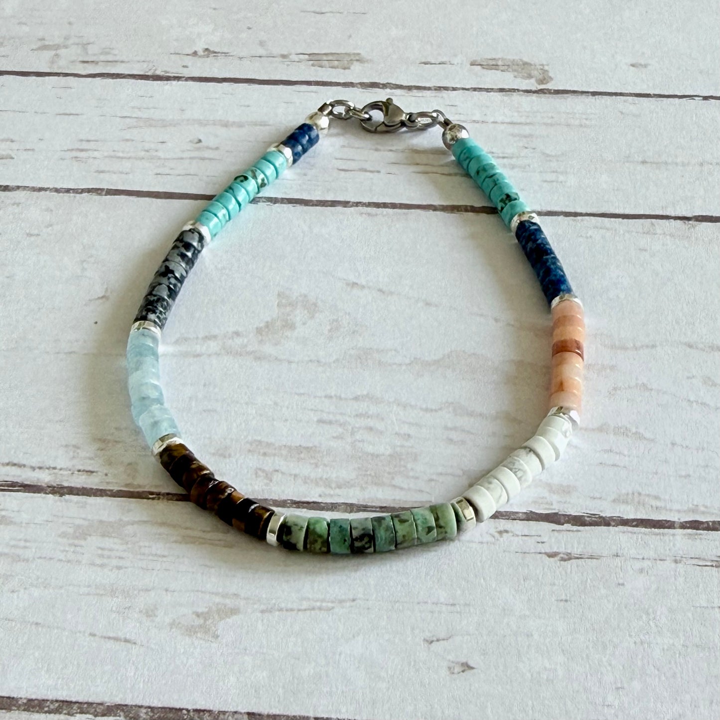 Multicolor Gemstone Anklets
