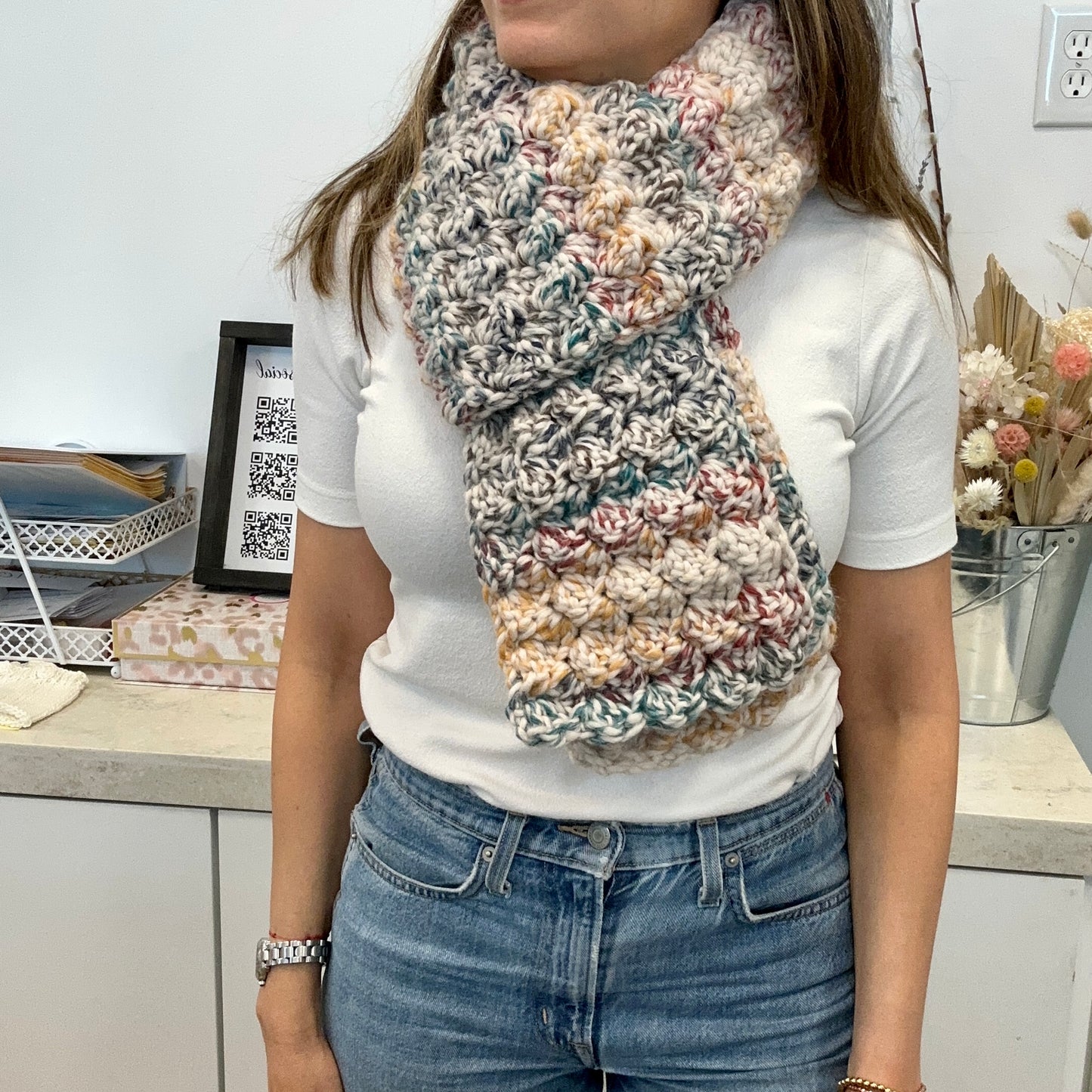 Chunky Crochet Scarf