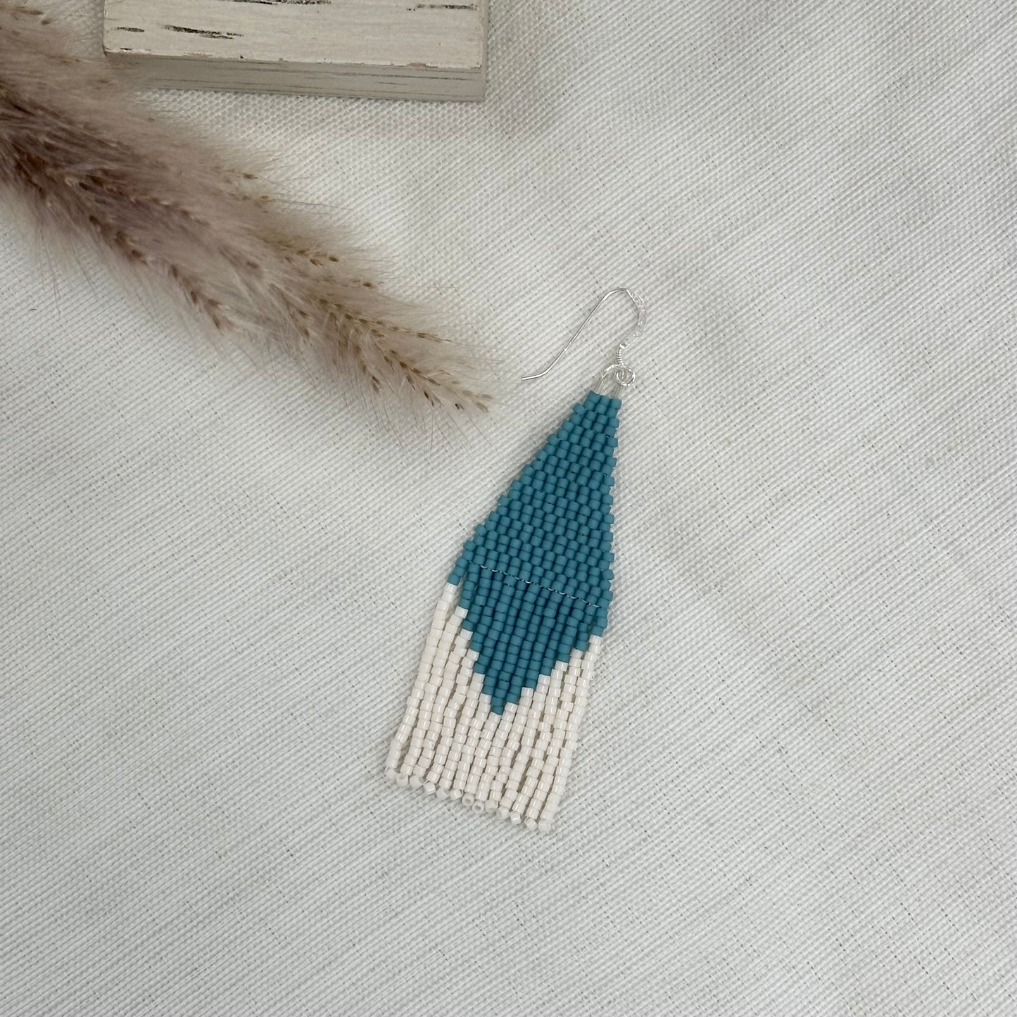 Handwoven Seed Bead Earrings