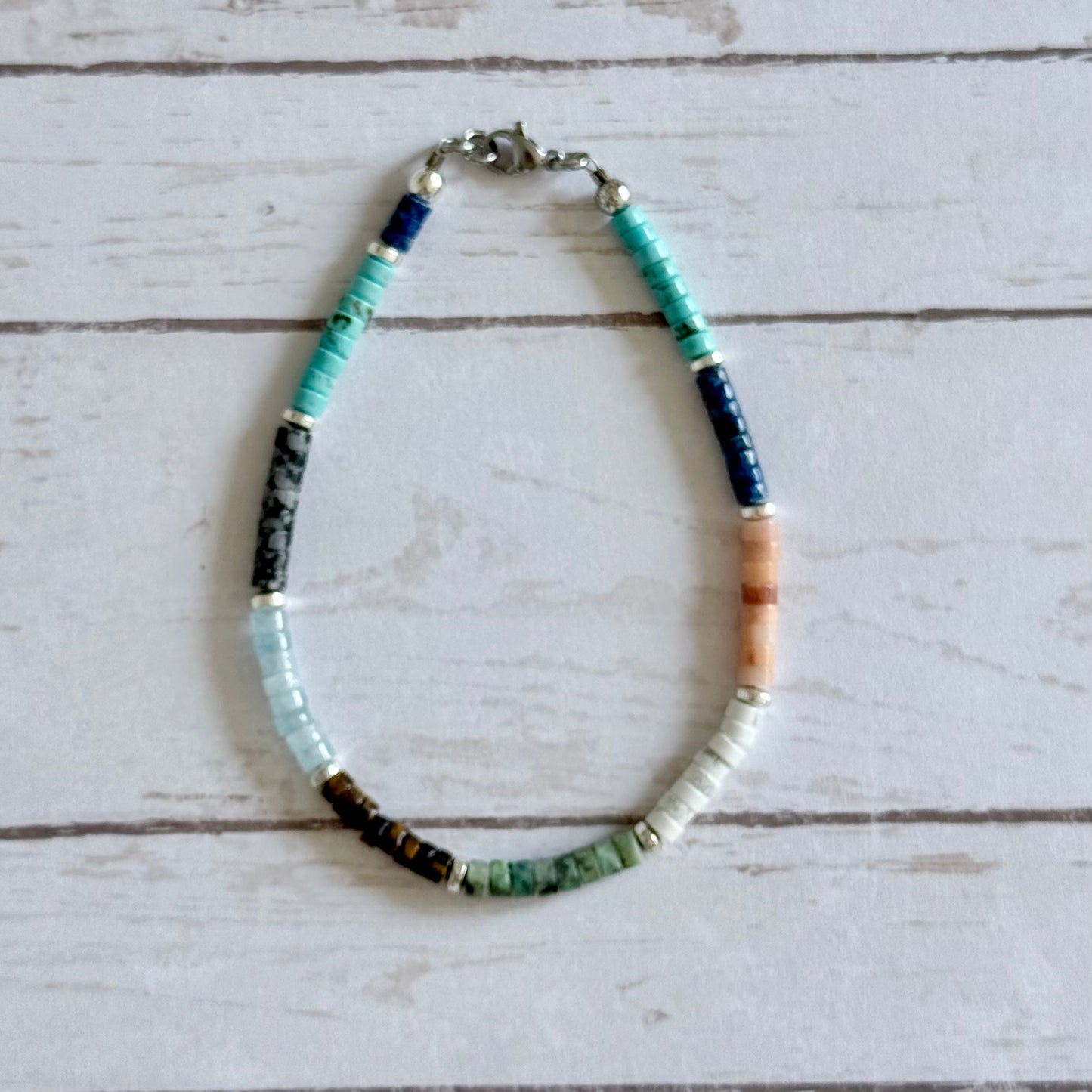 Multicolor Gemstone Anklets