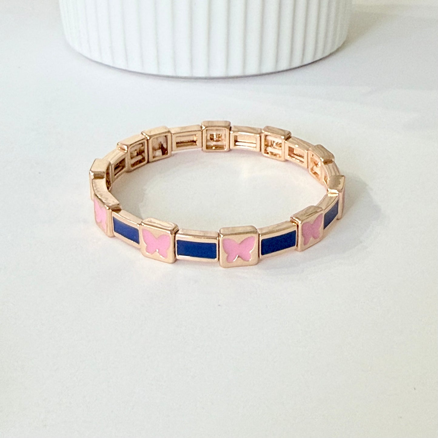 Enamel Stretchy Bracelet