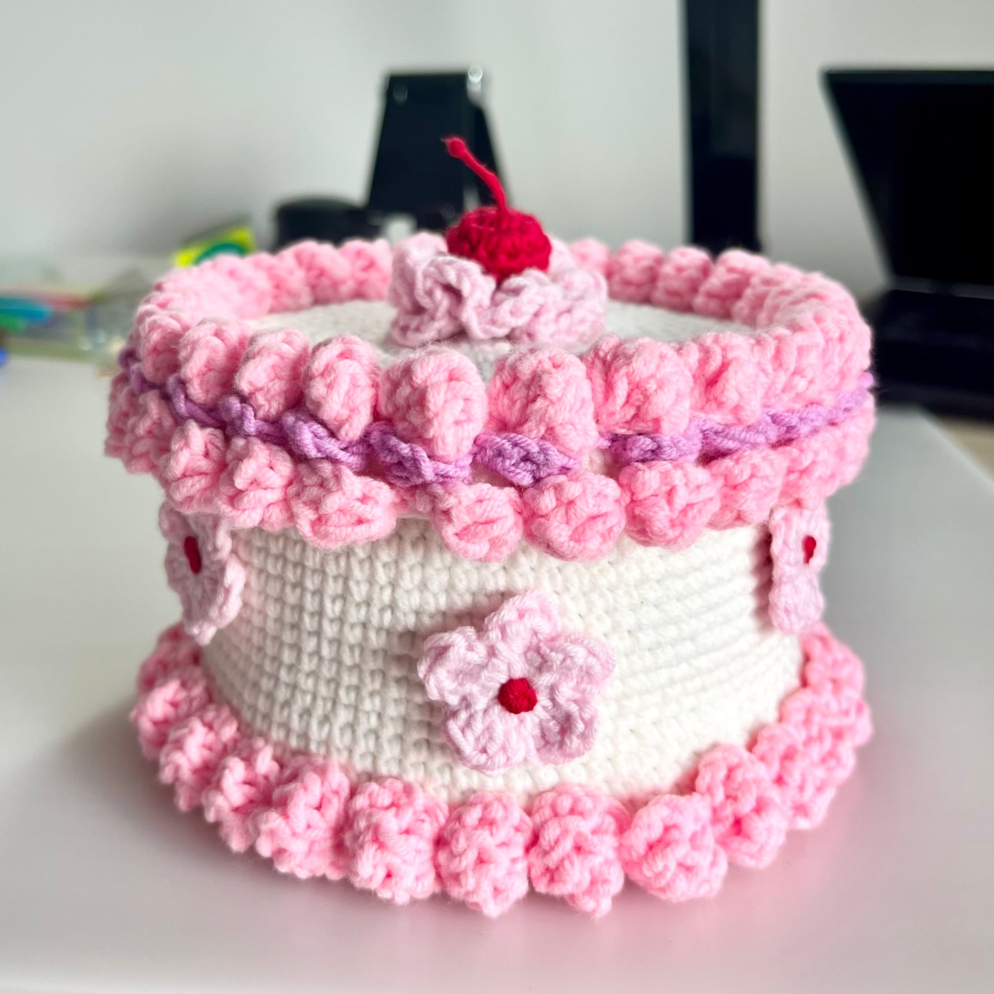 Crochet Birthday Cake