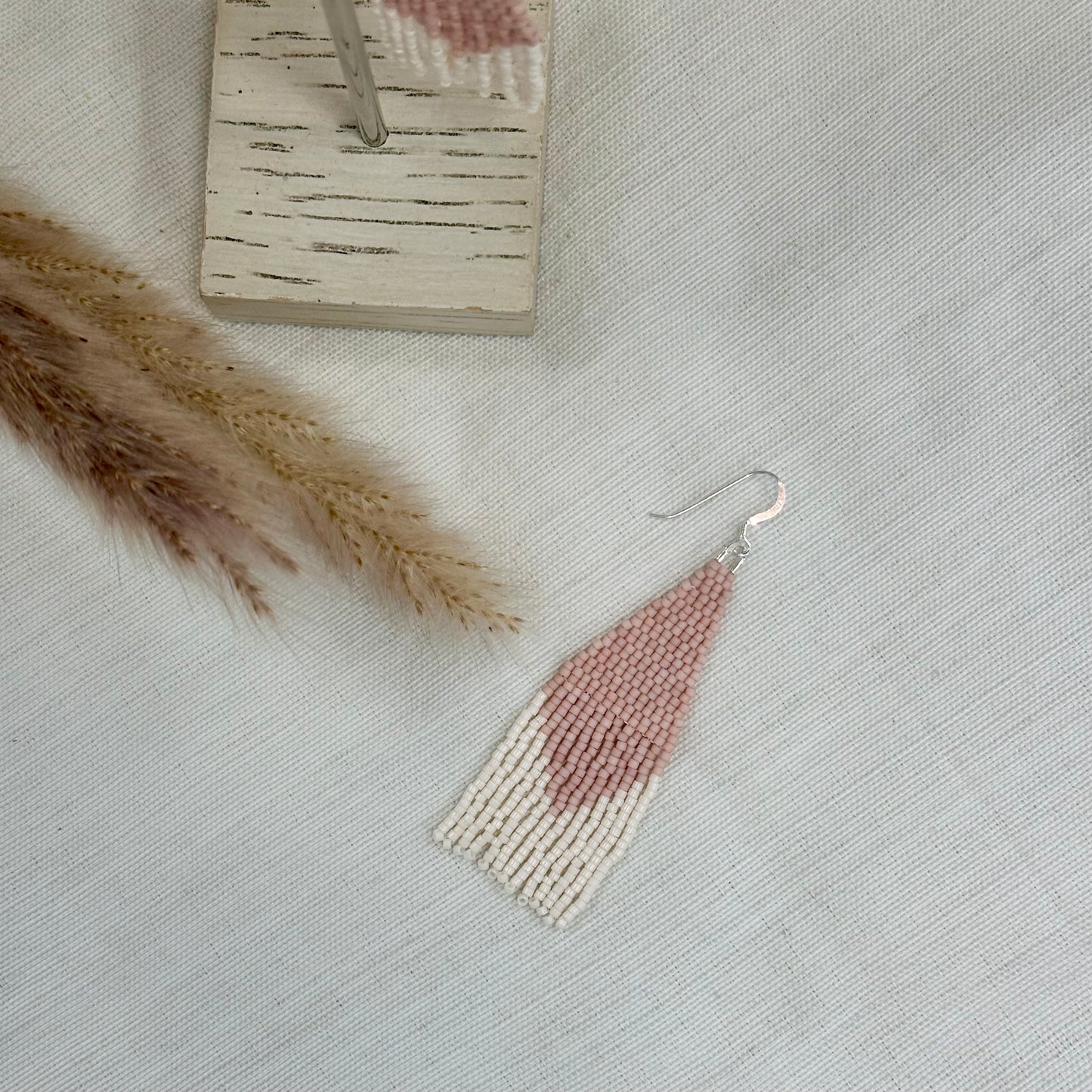 Handwoven Seed Bead Earrings