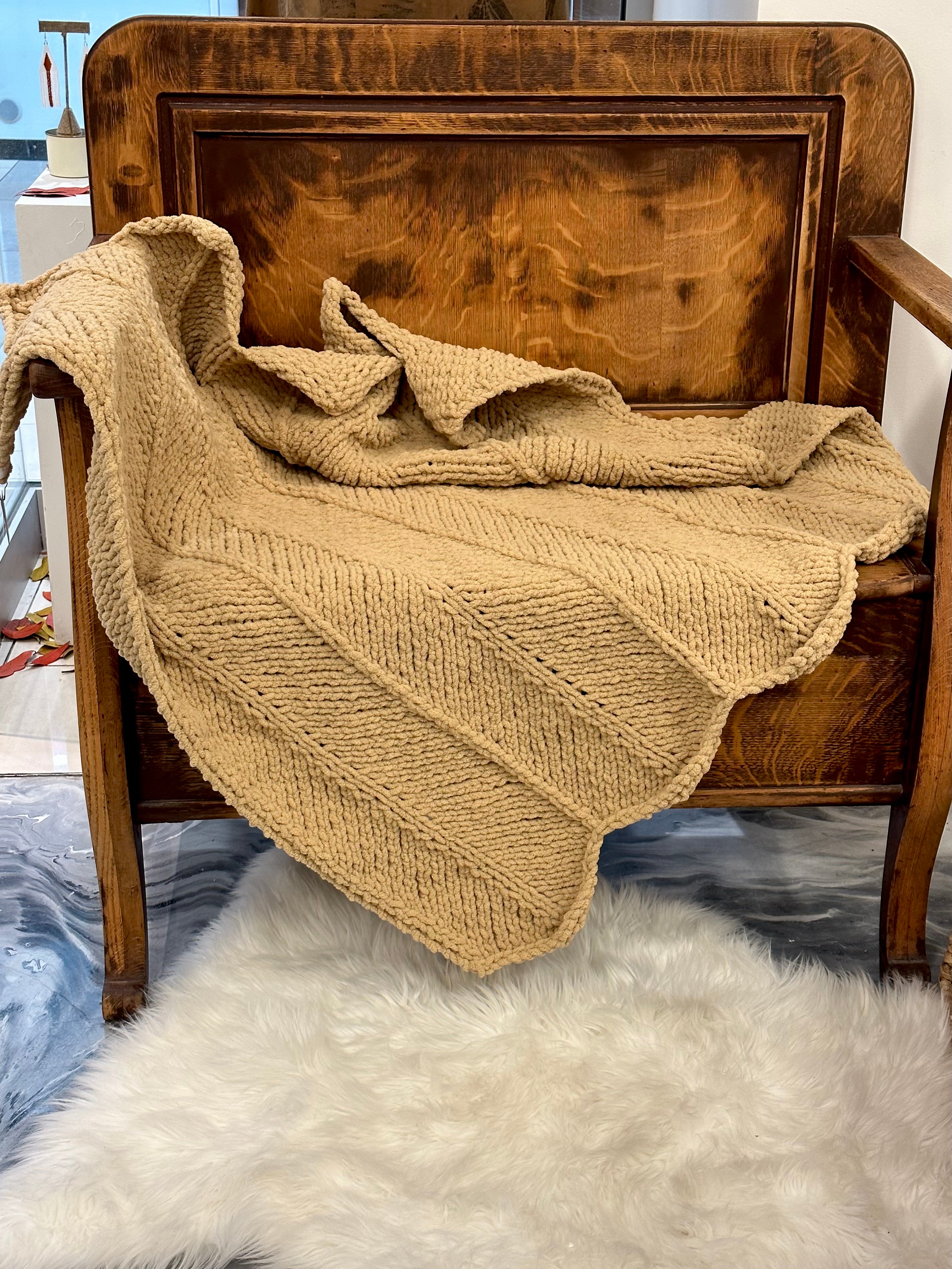 Chunky Knitted Blanket