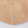 Sterling Silver Heart Necklace - Think Stunning