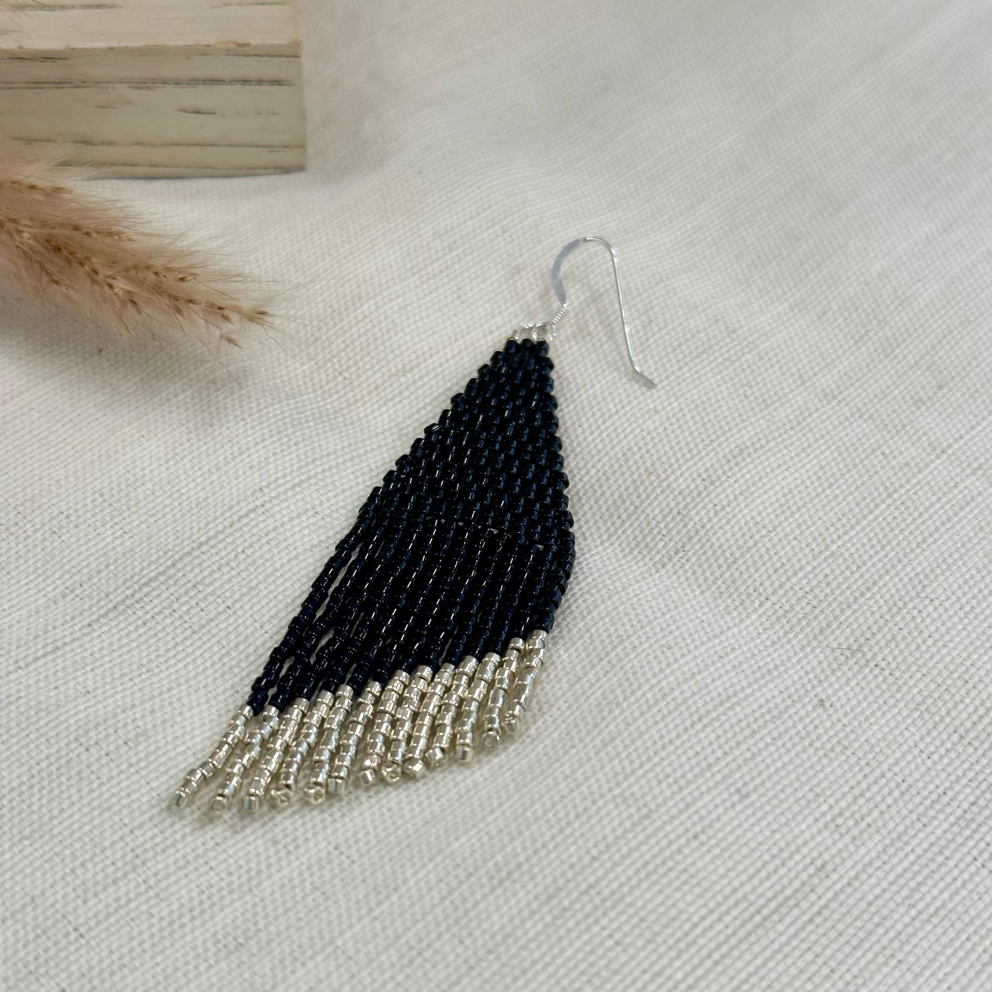 Handwoven Seed Bead Earrings