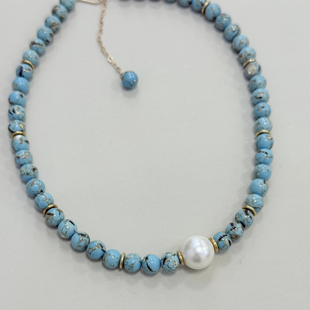 Blue Shell Necklace