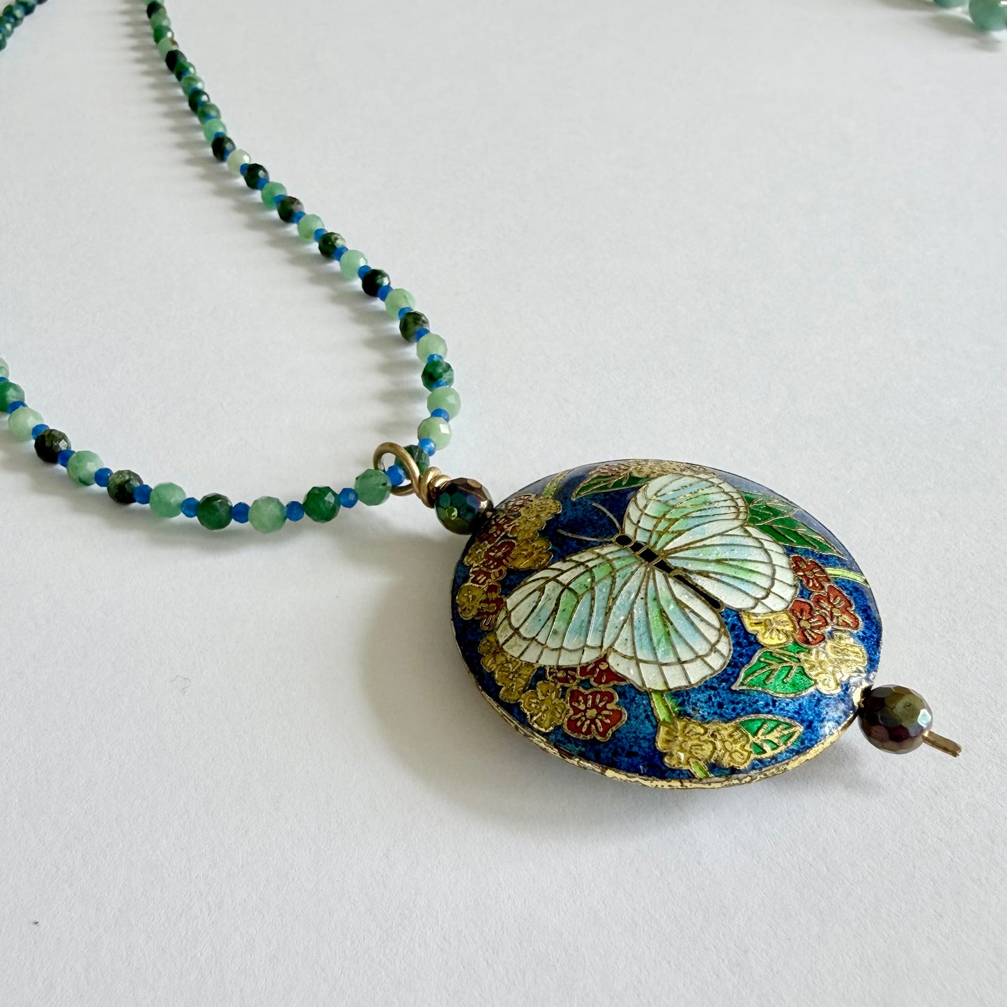 Butterfly Garden Pendant Necklace