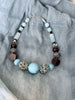 Turquoise & Tiger Eye Statement Necklace
