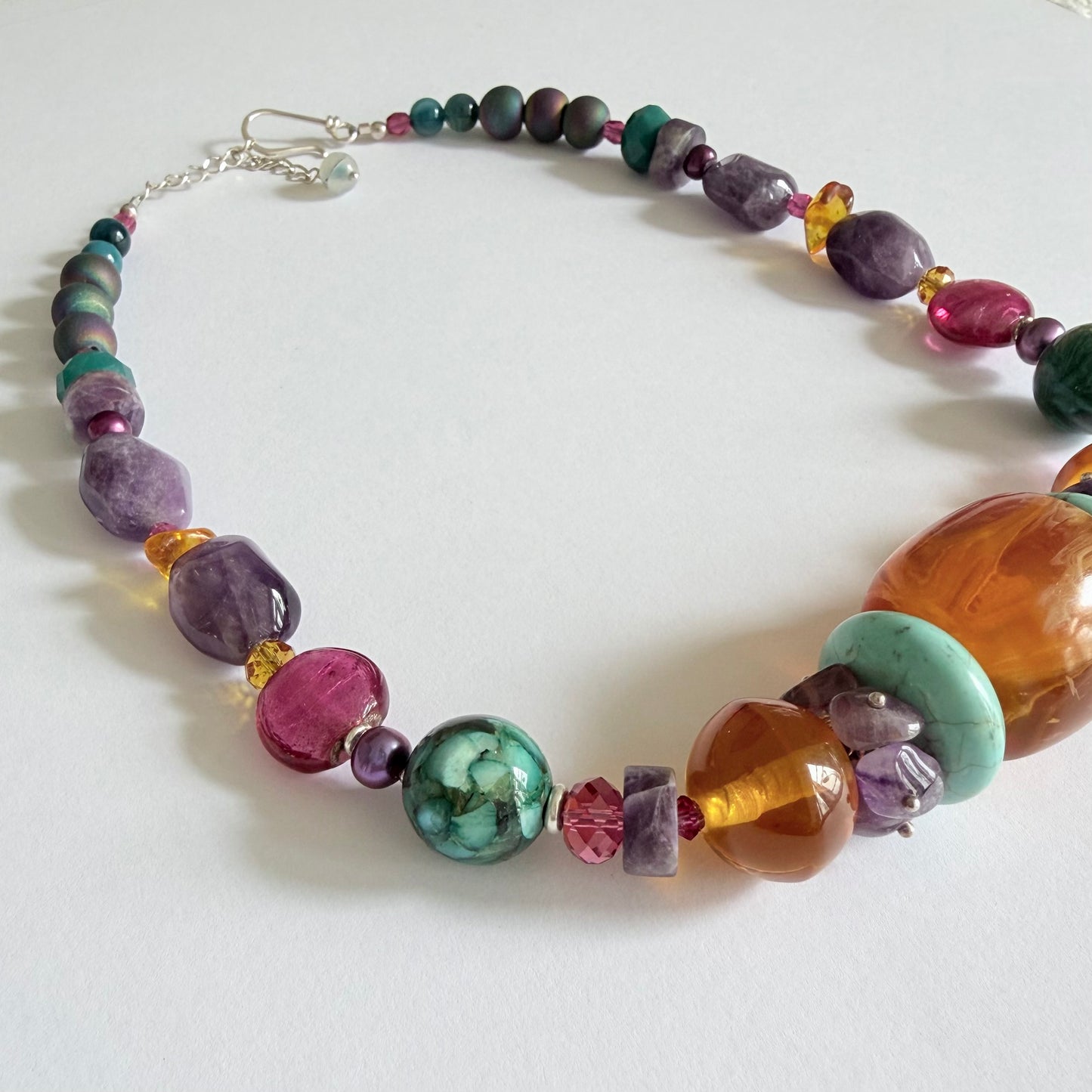 Bohemian Luxe Gemstone Statement Necklace