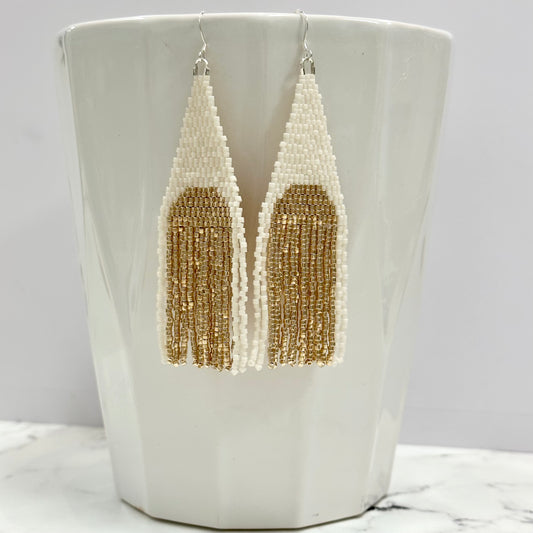 Fringe Seed Bead Earrings