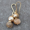 Champagne Pearl & Moonstone Drop Earrings