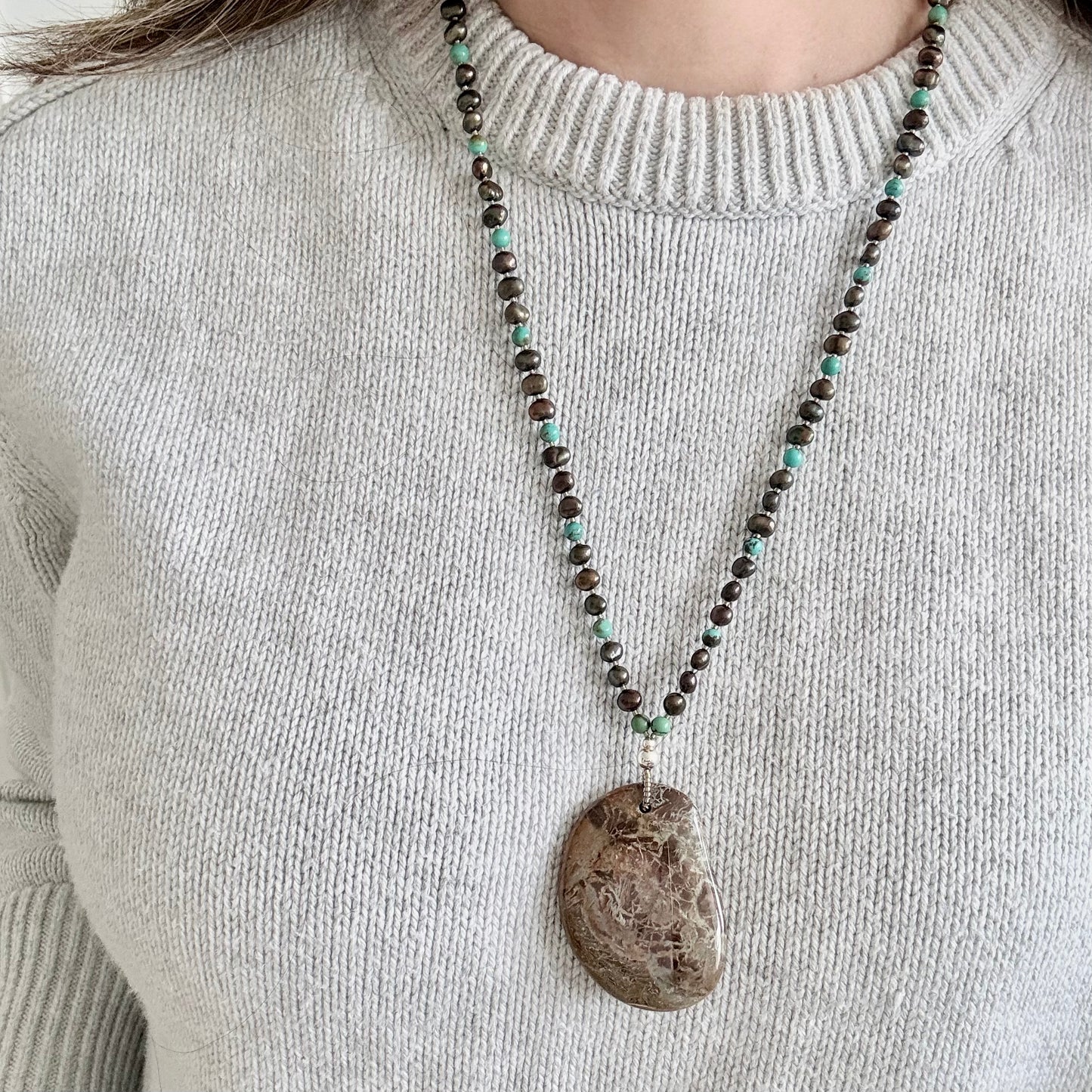 Earth & Sky Jasper Pendant Necklace