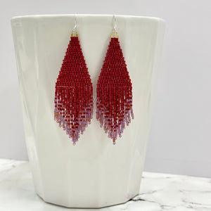 Fringe Seed Bead Earrings
