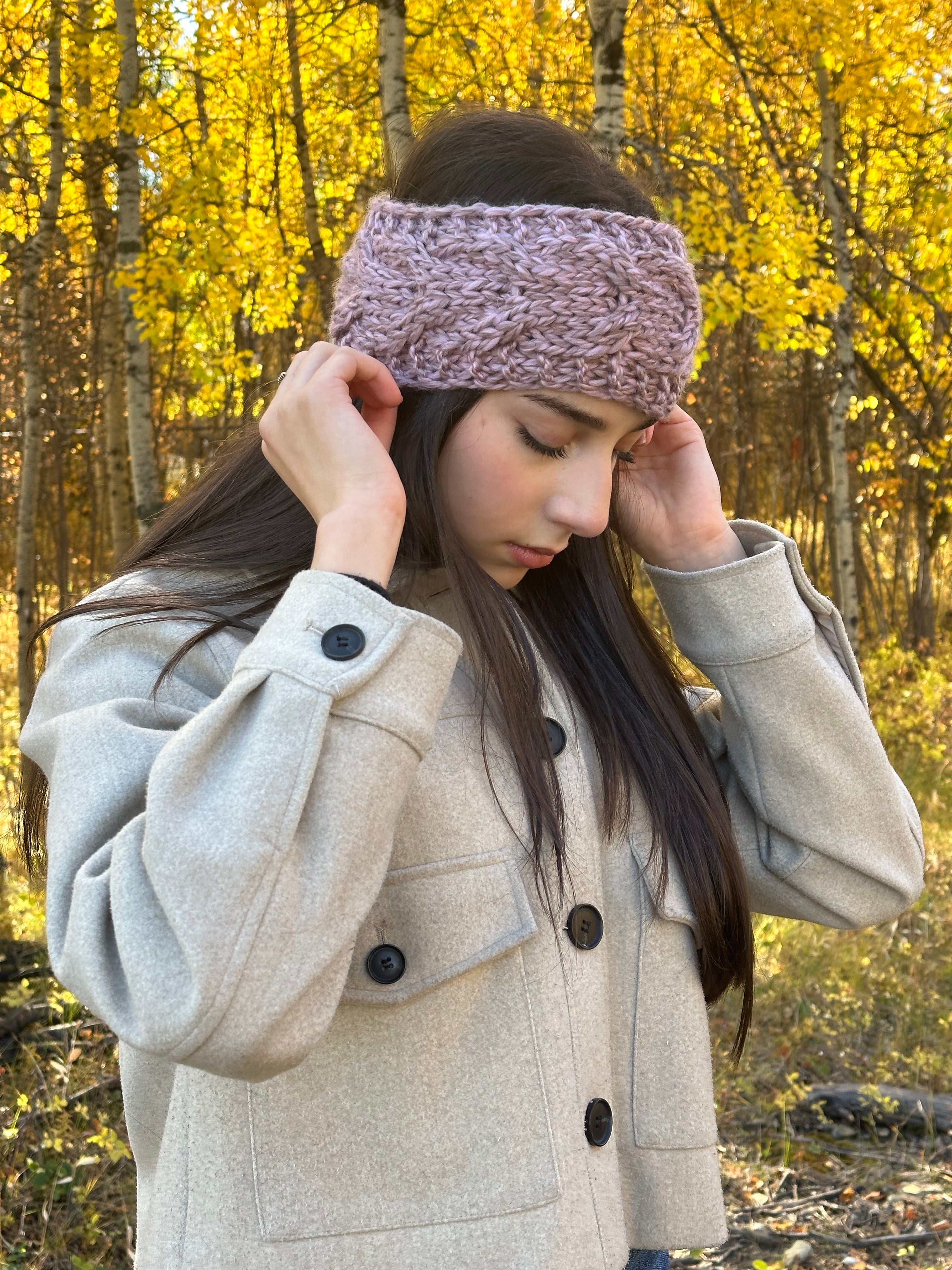 Hand Knit Headband Ear Warmer