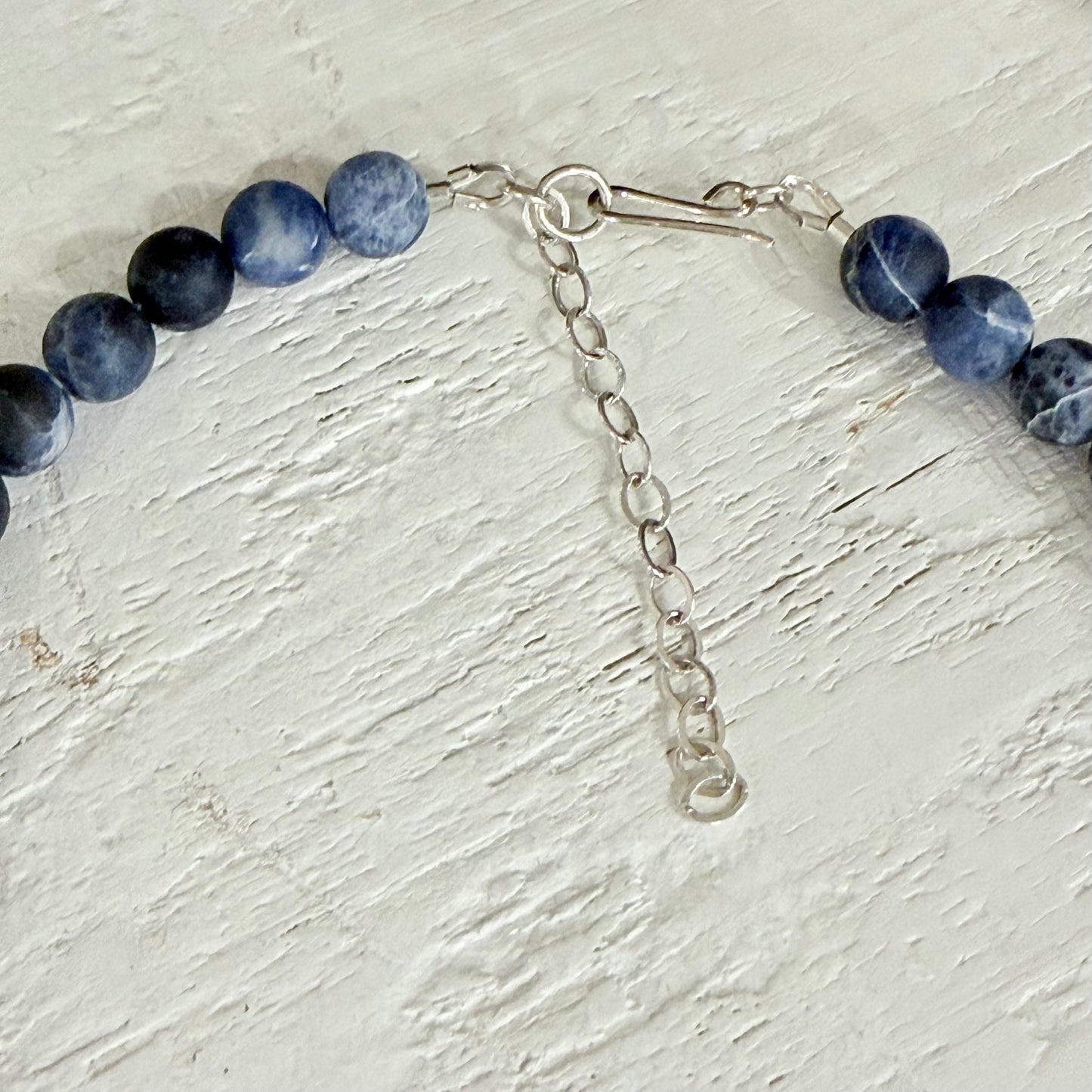 One-of-a-Kind Natural Sodalite, Turquoise & Baroque Pearl Statement Necklace
