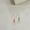 Rose Quartz Dangling Earrings