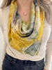 Handcrafted Botanical Silk Scarf