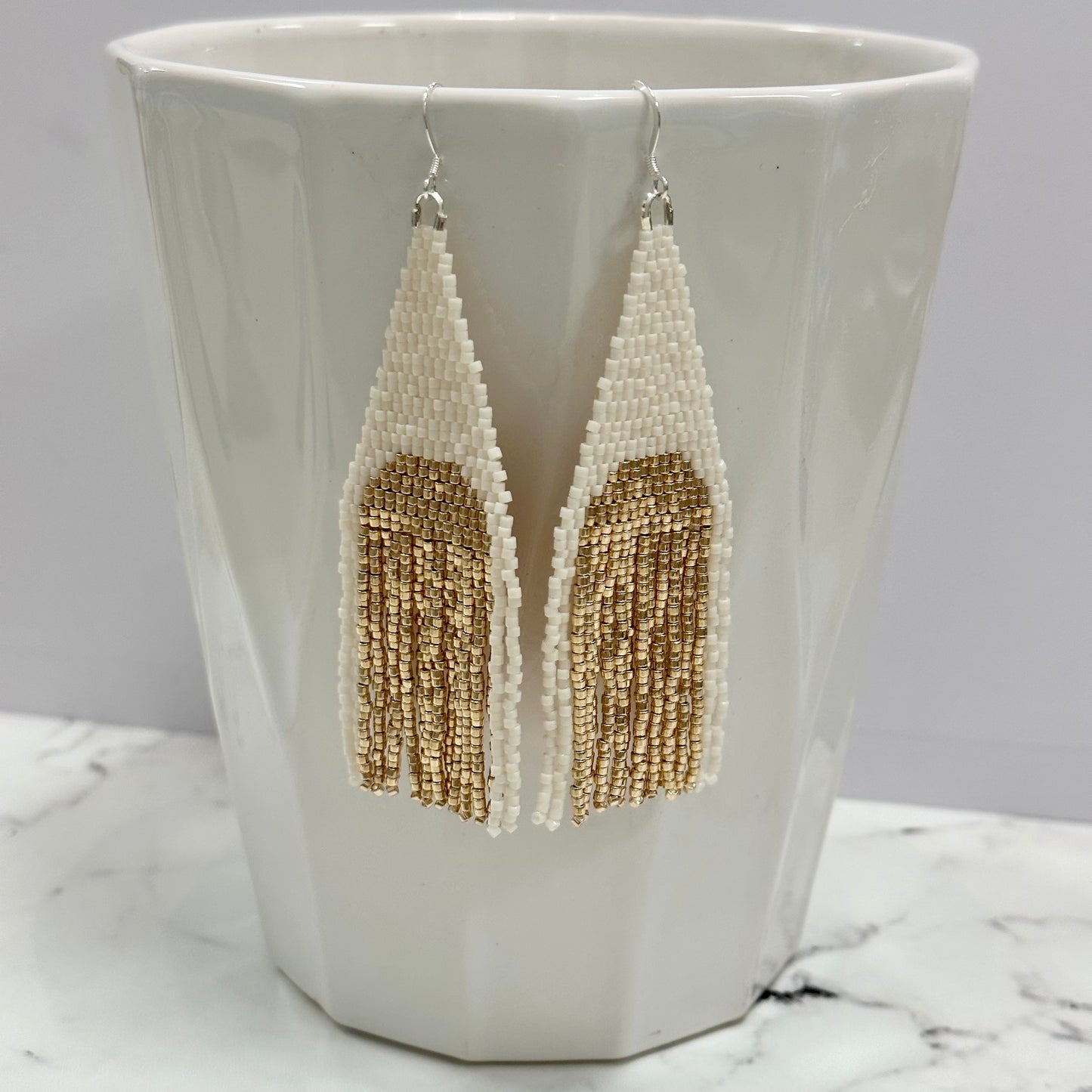 Fringe Seed Bead Earrings