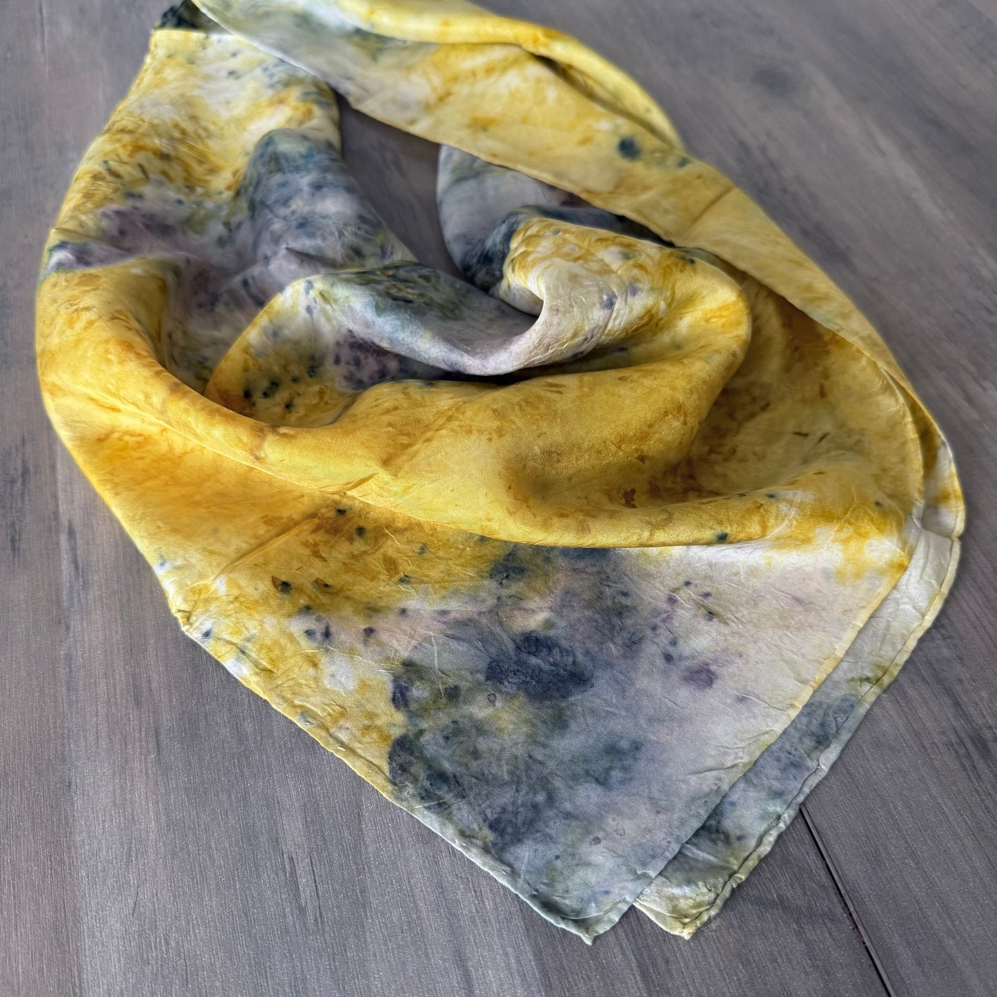 Handcrafted Botanical Silk Scarf