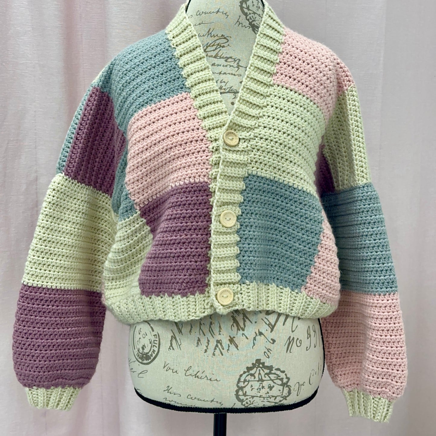 Patchwork Women Cardigan