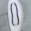 One-of-a-Kind Natural Sodalite, Turquoise & Baroque Pearl Statement Necklace