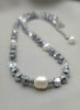 Hematite and Pearls Necklace