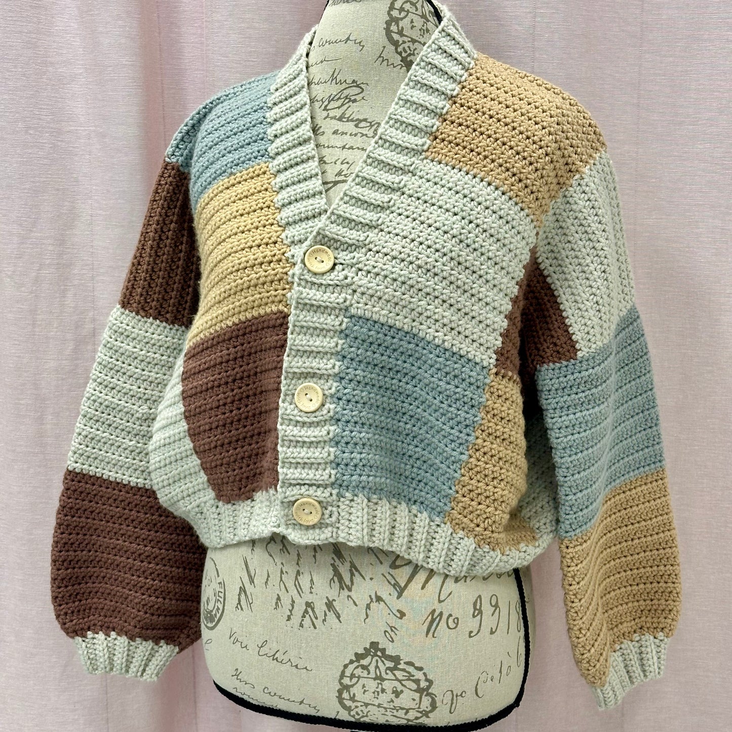 Patchwork Women Cardigan