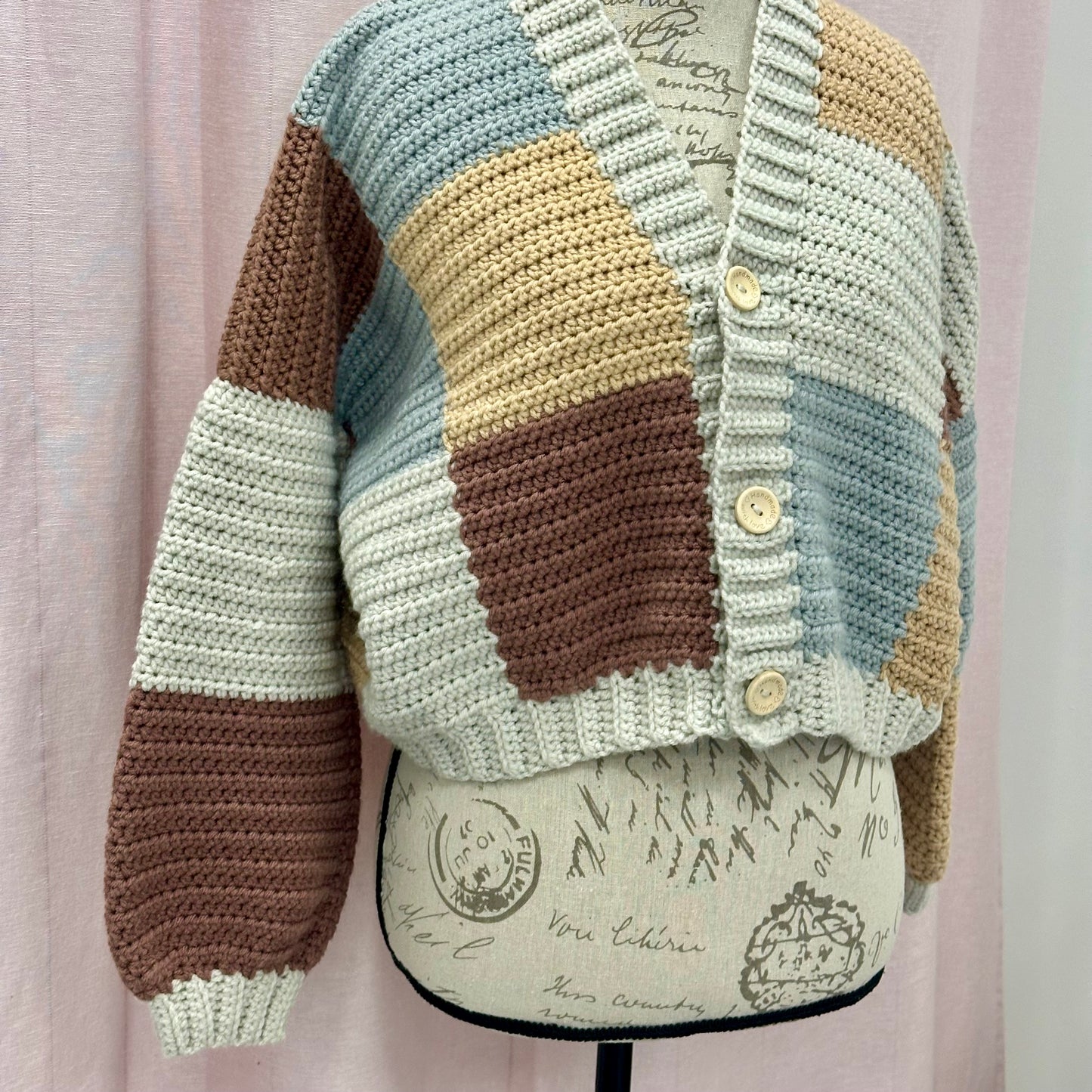 Patchwork Women Cardigan