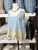 Hand-Dyed Eco-Printed Linen Top