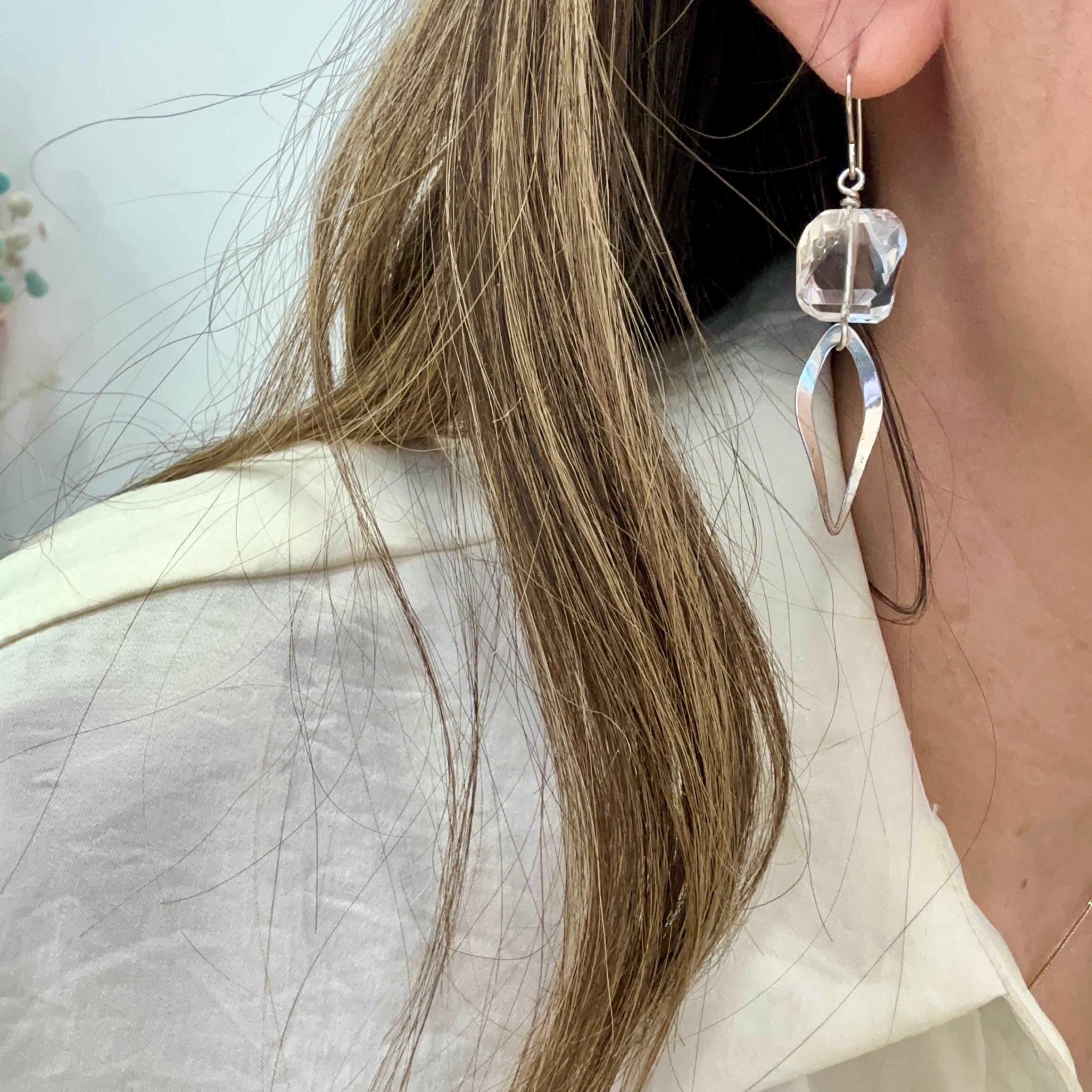 Clear Quartz Earrings