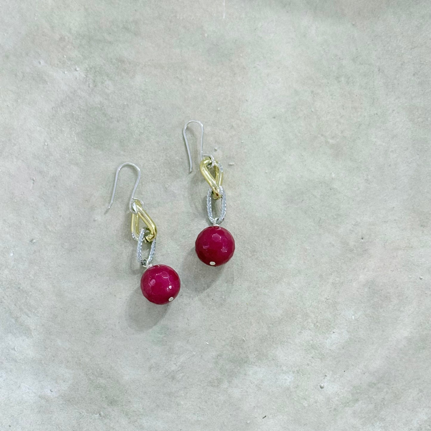 Agate Chain Earrings