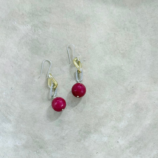 Agate Chain Earrings