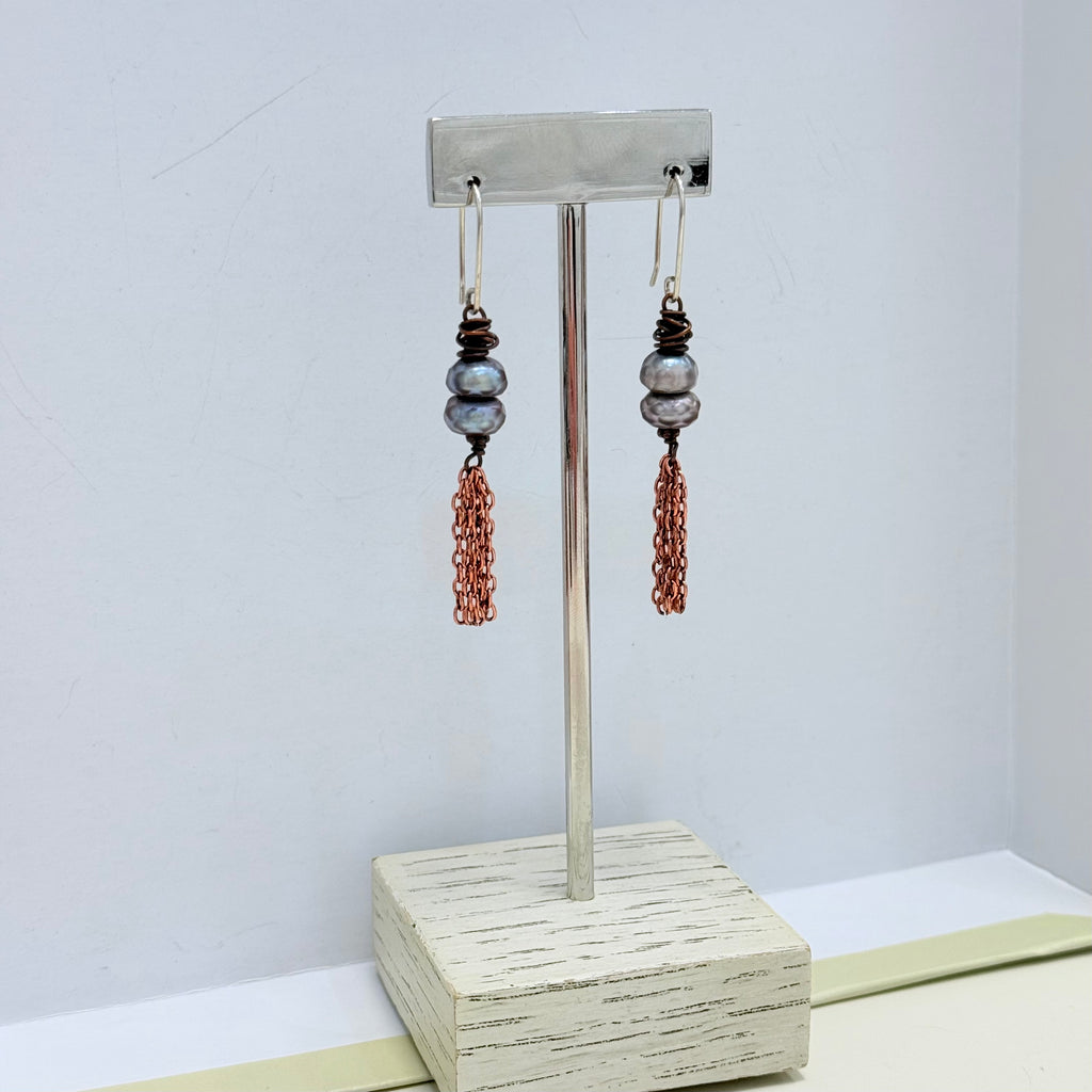 Teardrop Copper Earrings