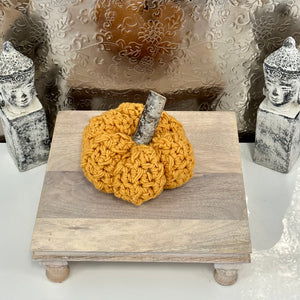 Handmade Knit Pumpkins