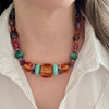 Bohemian Luxe Gemstone Statement Necklace