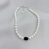 Freshwater Pearls and Onyx Necklace