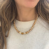 Gold Pearl Necklace