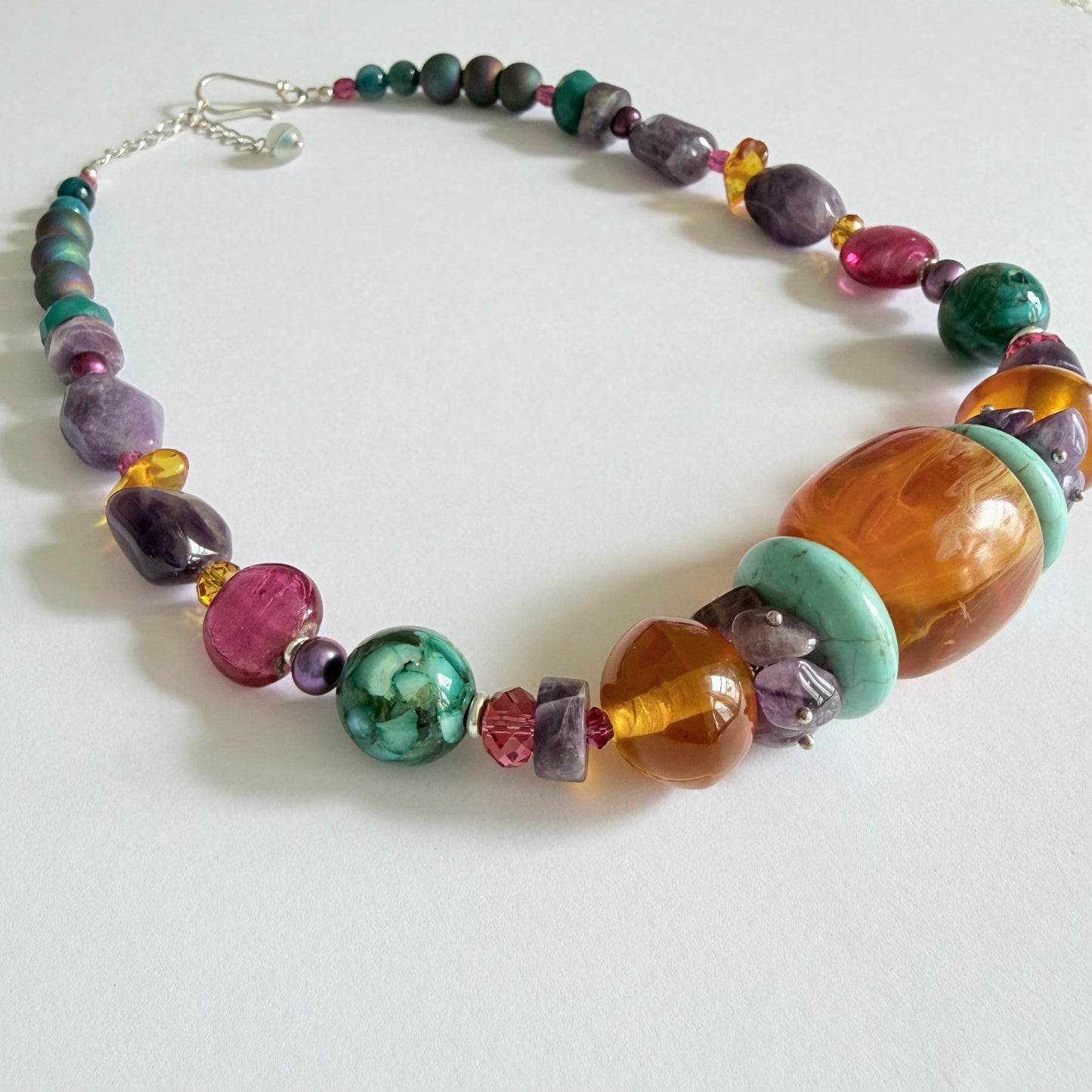 Bohemian Luxe Gemstone Statement Necklace