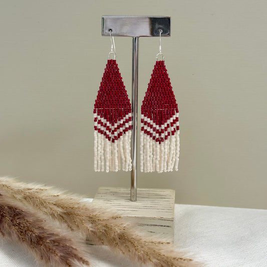 Handwoven Seed Bead Earrings